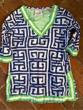 Gretchen Scott Girls’ Geometric Print Swim Coverup, Size 2/4